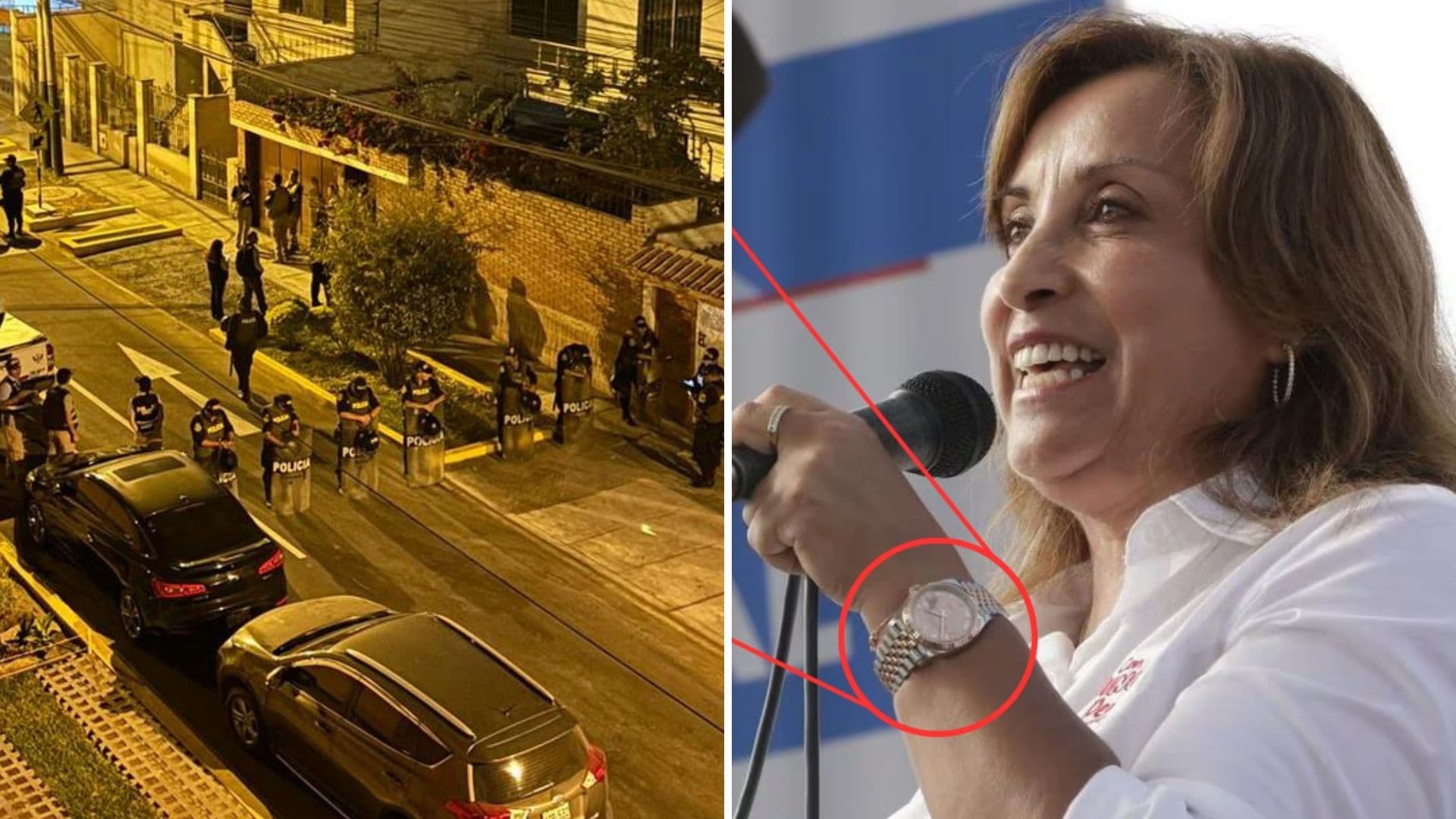 Allanaron la vivienda de Dina Boluarte en la madrugada